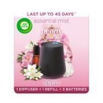 Airwick Air Freshener Essential Mist Peony And Jasmine Kit