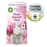 Airwick Air Freshener Plug In Refill Pink Sweet Pea 17 Ml
