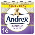 Andrex Supreme Quilts Toilet Tissue 16 Rolls