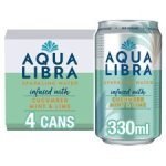 Aqua Libra Sparkling Water Cucumber Mint Lime4x330ml