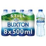 Buxton Natural Mineral Water Still 8 X 500 Ml