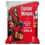 Captain Morgan Spiced Rum & Cola 4 X 250Ml - Image 3