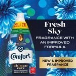 Comfort Ultimate Care Fresh Sky Fabric Conditioner 1.178L - Image 3