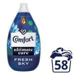 Comfort Ultimate Care Fresh Sky Fabric Conditioner 58W 870Ml