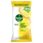 Dettol Multi Purpose Citrus Wipes 105S