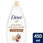 Dove Bath Shea Butter With Warm Vanilla 450Ml