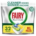 Fairy Platinum All In One 32 Dishwasher Tablets Lemon 477G