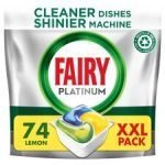 Fairy Platinum All In One 74 Lemon Dishwasher Tablets 1103G