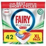 Fairy Platinum Plus All In One 42 Dishwasher Tablets Lemon 651G