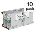 Gordon's Gin & Slimline Tonic 250Ml 10 Pack