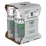 Gordon's Gin & Slimline Tonic 250Ml 4 Pack
