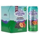 Highland Spring Blackberry Plum Spring Water 4X330ml