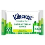 Kleenex 40 Water Fresh Antibacterial Wet Wipes