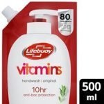 Lifebuoy Vitamin Refill Antibacterial Handwash Pine&Thyme 500Ml