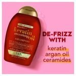 Ogx Frizz Free Plus Keratin Smoothing Oil Shampoo 385Ml - Image 4