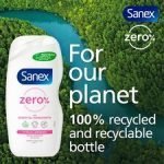 Sanex Zero % Sensitive Skin Shower Gel 450Ml - Image 2