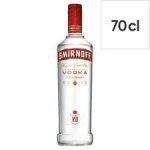 Smirnoff Red Label Vodka 70Cl Bottle