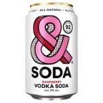 & Soda British Raspberry Vodka Soda 330Ml