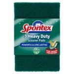 Spontex Heavy Duty Scourer Pads 3 Pack