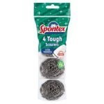 Spontex Tough Scourers 4 Pack