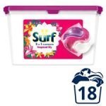 Surf Tropical Lily 3 In 1 Laundry Detergent 18 Capsules 382G