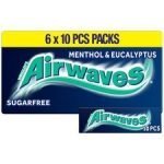 Wrigley's Airwaves Menthol Eucalyptus 6X10pcs 84G