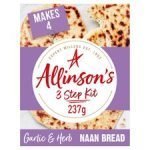 Allinsons Garlic & Herb Naan Bread Kit 237G