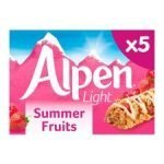 Alpen Light Summer Fruits Bars 5 Pack 95G