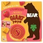 Bear Giant Yoyo Strawberry & Mango 5 X 20G