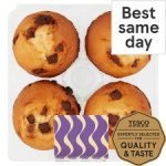 Belgian Chocolate Muffins 4 Pack