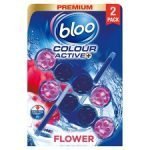 Bloo Blue Activ Fresh Flowers Rim Block 2X50g