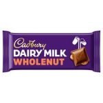 Cadbury Dairy Milk Whole Nut Chocolate Bar 120G