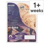 Clay Oven Bakery 2 Plain Naan Breads 360G