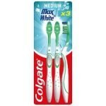 Colgate Maxwhite Toothbrush Set Medium 3 Pack