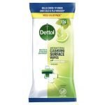 Dettol Antibacterial Cleansing Surface Wipes Lime & Mint 126S