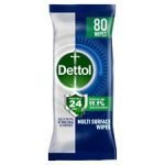 Dettol Protect 24 Hour Antibacterial Wipes Ocean Fresh 80S