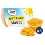 Dole Mangoes In Fruit Juice 4 X 113G