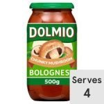 Dolmio Bolognese Chunky Mushroom Pasta Sauce 500G