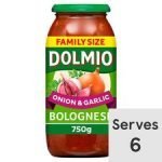 Dolmio Bolognese Onion & Garlic Pasta Sauce 750G