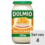 Dolmio Pasta Bake Carbonara Pasta Sauce 480G