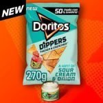 Doritos Dippers Hint Of Sour Cream & Onion Tortilla 270G - Image 2
