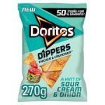 Doritos Dippers Hint Of Sour Cream & Onion Tortilla 270G