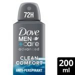 Dove Men+Care Clean Comfort Antiperspirant 200Ml