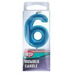 Dr. Oetker Number 6 Candle