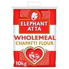 Elephant Atta Chapatti Flour Wholemeal 10Kg Elephant Atta Chapatti Flour Wholemeal 10Kg - Image 1