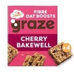 Graze Fibre Oat Boosts Cherry Bakewell 4 X 30G