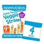 Kiddylicious Cheesy Veggie Straws 4X12g - Image 2