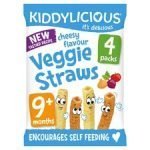 Kiddylicious Cheesy Veggie Straws 4X12g
