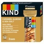 Kind Caramel Almond & Sea Salt Nut Bars 3X30g
