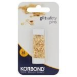 Korbond Gilt Safety Pins